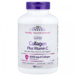 21st Century Sentry Super Kollageen Pluss C-vitamiin, 1000 mg tableti kohta, 180 tabletti 180 pcs - 1 ea