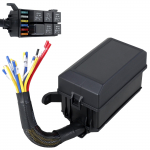 6-way 12V kaitserelee karp tolmukindel releeploki komplekt eeljuhtmestusega 5-pin 4-pin 40A ATC/ATO kaitsmed universaalne auto veoauto kaitsmekarp must