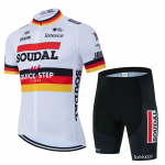 Uus 2026 SOUDAL Quick Step Meeste Suvine L&uuml;hikeste Varrukatega Jalgrattas&auml;rgi Komplekt Hingav Kiiresti Kuivav Jalgrattariided S&auml;rk 19D Padi Asia-S