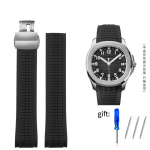 Meeste K&auml;ev&otilde;ru Silikoonkummist Kellarihm Patek Watch Strap for Aquanaut Philippe Series 5164a 5167a Libliklukk 21mm 21mm gray