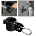 T Bars Row Attachment Eyelet Handle Weight Lifting with Buckle Post Insert Gym Bent over for Women gray