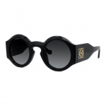 Loewe logoga detailid Atsetaadist &uuml;mmargused p&auml;ikeseprillid Unisex p&auml;ikeseprillid Must LW40081U 49,Black