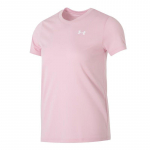 Under Armour hingav lai l&uuml;hikeste varrukatega T-s&auml;rk naistele roosa 1384231-647 XXL