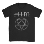 Harajuku T-s&auml;rk Him Band Ville Valo Omate Puuvillased T-s&auml;rgid Hippie T-s&auml;rk T&auml;iskasvanutele Suvine Y2K L&otilde;bus Vabaaja L&uuml;hikeste Varrukatega R&otilde;ivad S mitmev&auml;rviline