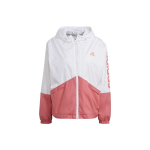 adidas Logo tr&uuml;kiga spordikootud kapuutsiga jakk naistele Jakid Valge Roosa GM5623 M white
