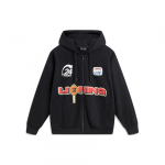Li Ning Spordielustiili Seeria T&auml;he- ja Numbritr&uuml;kiga L&otilde;tv Kapuutsiga S&auml;rk Unisex Kapuutsiga Must AWDU131-3 S