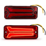 12V LED Eesmised ja Tagumised Suunatulede Komplekt Punase Klaasiga Musta Korpusiga Suzuki Gypsy Samurai SJ410 SJ413 jaoks punane