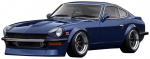 s&uuml;&uuml;temudel Nissan Fairlady Z Sinine Wangan Midnight Z Valmis mudel IG3592 TK.Company 1/18 (S30) Kuradi