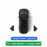 Tesla Model Y Juniper 2025 jaoks K&auml;ivitus P&auml;ikesekaitse Esiosa Tagumine K&uuml;lgakna P&auml;ikesekaitse Tuuleklaasi P&auml;ikesesirm V&auml;litingimustes Telkimise Tarvikud Triangle window 2PC