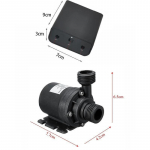 50W 12V 800L/H P&auml;ikesepaneeli komplekt P&auml;ikeseveepump Madala m&uuml;ratasemega Aiaveebasseini purskkaevu pumbaseade Sukelpump