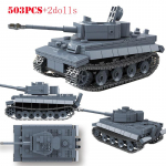 S&otilde;ja II maailmas&otilde;ja Saksa relvad Tiger I Raske Panther Keskmine tank Ehitusklotsid WW2 Armee S&otilde;dur Klotsid Laste M&auml;nguasjad Kingitused
