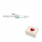 Swarovski Luik Roodiumiga kaetud K&auml;ev&otilde;rud Naistele Sinine F-white gift box