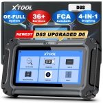 EL USA Kohalik Laos XTOOL D6S Tasuta Uuendus Auto Skanner 2026 Diagnostika Skanner Euroopa Autodele OBDii Koodilugeja 30+ Resetiga 5.45" Battery Powered