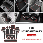 Hyundai Kona SX2 EV 2024-2026 libisemisvastane uksepilu matikomplekt Salongi liistud 15 punane
