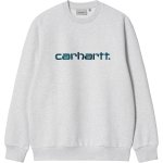 Carhartt WIP Carhartt Pusero &Uuml;mmargune kaelus Kirjaga Pikkade varrukatega Meeste pusero Hall I030546-2IM-XX XL gray