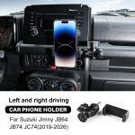 Mobiiltelefoni hoidik Suzuki Jimny JB64 JB74 JC74 2019-2026 jaoks, Armatuurlaua ja ventilatsiooniava kinnitus, Salongi lisatarvikud One Size must