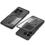 Kaitse&uuml;mbris Sony Xperia 1 VIII jaoks Alumiiniumisulamist Metallraam Bumper J&auml;&auml;tunud Akr&uuml;&uuml;l Magsafe Juhtmevaba Laadimise Kate Sony Xperia 1 VIII gray