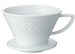 Kalita Wave Series 185 Keraamiline Kohvitilguti Hasami Keraamika K&otilde;rge Soojapidavus 2-4 Tassi Valge Pour Over Kohvivalmistaja Valmistatud Jaapanis valge