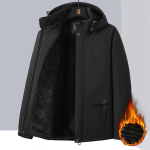 10XL 9XL Talvised Meeste Parkad Fliisist Veekindlad Soojad Suured Suurused 6XL 7XL 8XL &Uuml;lesuurusega Paksenenud Kapuutsiga Joped L&otilde;dvad Tuulejoped 9XL must
