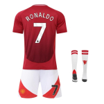 Laste spordir&otilde;ivad Varustus Manchester Ronaldo Jalgpallis&auml;rk Noorte/Laste T-s&auml;rk Hingav Kiiresti kuivav Treeningu Mat&scaron;i Vorm 130-140 CM