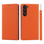 Luksuslik ehtsast nahast klapp&uuml;mbris Samsung Galaxy S21 S22 S23 S24 S25 S26 Plus Ultra S23fe jaoks Kaasrihmaga Genuine Leather&Case & Strap&Galaxy S23 Ultra