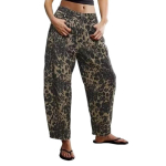 Naiste Keskmise Madala V&ouml;&ouml;koht Lahedad Laiad S&auml;&auml;rega Barrel Jeansid Vabaaja Streetwear Denim P&uuml;ksid 2XL black