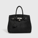 Moodne matt nahast k&auml;eshoitav naiste kott ni&scaron;&scaron; k&otilde;rgekvaliteediline suur mahutavus &otilde;lakott crossbody plaatina Kelly kandekott 31*15*26CM must