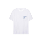 LOEWE T-s&auml;rgid Meeste Valge &Uuml;mmarguse kaelusega M&otilde;&otilde;dukas sirge l&otilde;ige H526Y22X99-2100 S white