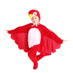 Lapsed T&auml;iskasvanud Loom Lind V&auml;striku Papagoi P&auml;&auml;suke Kotkas R&auml;hn Cosplay Kost&uuml;&uuml;m Jumpsuit Kost&uuml;&uuml;m Kingituste Komplekt Halloween 90 red