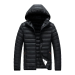 Meeste Veekindel Parka Jakk S&uuml;gis Talv Soe Kapuutsiga Mantel Vabaaja &Uuml;ler&otilde;ivas Eemaldatava M&uuml;tsiga Mehelik 8XL must