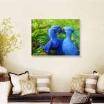 DIY teemanttikandid T&auml;isekraan Loomade Teemantmaaling Papagoi Rhinestones Pildid Teemantkunst 20X30CM