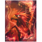 Teemanttikandid Flame Eagle T&auml;is&uuml;mmargune teemantmaaling Loom Teemantmosaiik Rhinestones pilt 20X30CM