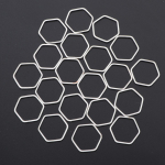 20-osalised metallist ehete valmistamise amuletid 7x7mm 16x16mm