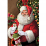 Ruut/&uuml;mmargune teemant 5D DIY teemantmaal J&otilde;uluvana ja kingitused 3D tikandid Ristpistes mosaiik Kodukaunistus Full Round 20X30CM