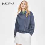 JAZZEVAR Mootorratta nahkjakk Naiste avar ja mitmek&uuml;lgne PU-nahast l&uuml;hike nahktagi M sinine