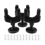 3 tk elektrikitarri riidepuu Lihtne paigaldatav kitarrihoidiku alus seinakinnitus igas suuruses kitarridele must