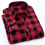 Meeste vabaaja s&auml;rgid Pikkade varrukatega Chemise Homme Meeste ruudulised s&auml;rgid Puuvillane talvemantel XL