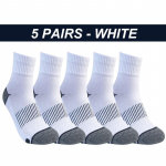Kvaliteetne 5 paari kammitud puuvillased meeste sokid Uus vabaaja hingav aktiivne meeste triibuline pikk sokk EU38-45 EUR38-45 valge