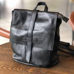 Johnature Retro lihtne ehtsast nahast &otilde;lakott naiste seljakott vaba aja pehmest veisenahast suure mahutavusega reisiseljakott must