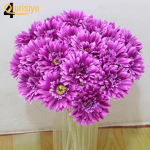1 tk Kunstlik siidist Gerbera lilledega pulmapeokimp Koduaia sisekujundus Happy Living helelilla v&auml;rv