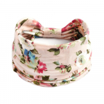 Puuvillane pehme pea&uuml;mbris Bandana turban elastne s&otilde;lme juukseaksessuaarid Vintage peapaelad laiad lilleprintid Boho 26