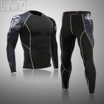Meeste spordir&otilde;ivad Spordi&uuml;likonnad 3D Skull Compression Meeste T&auml;is&uuml;likond Spordidress Fitness Riided Suurus S-4XL 4XL