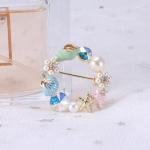 Blucome Creative Ring Merit&auml;ht Inkrusteeritud pross Armas mood mere&auml;&auml;rne rannan&otilde;elaga ehted naistele, lastele kingitused kuld