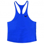 Meeste puuvillane ranna- ja surfivest &Uuml;markaelus Sport Treening Fitness Tank Top Muscle Kulturism Stringer Singlet M sinine