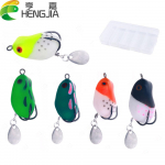 5tk 3Cm-4,2G konnalant, pehme toruga s&ouml;&ouml;t, kummist kalap&uuml;&uuml;gi landid Topwater tehiss&ouml;&ouml;dad metallist topeltkonksuga
