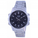 Casio Enticer World Time Telememo analoog digitaalne AMW-880D-1A AMW880D-1 meeste k&auml;ekell must