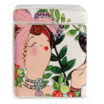 Pupazze [A2251] - keraamiline l&otilde;hnak&uuml;&uuml;nal 'Pupazze' valge mitmev&auml;rviline - 8x6x6 cm valge