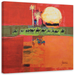 L&otilde;uenditr&uuml;kk Africa Egypt Abstraction 30x30 punane