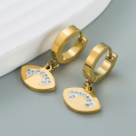 Naiste lihtsad rippk&otilde;rvar&otilde;ngad, titaanterasest tsirkoonkristall, geomeetrilise v&auml;rviga silmat&uuml;&uuml;p, v&auml;rvitud k&otilde;rvakaunistused OneSize kuld