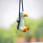 Auto ripats Armas Anime Little Duck Kiik Automaatne tahavaatepeegel Rippuvad Kaunistused Sisekaunistuse aksessuaarid T&uuml;drukutele Kingitused